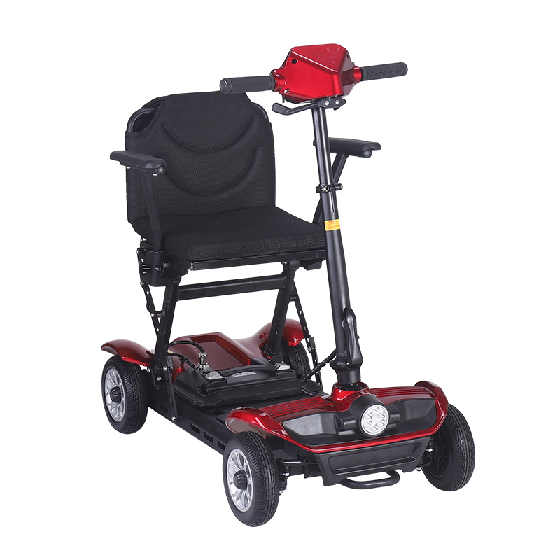 アルミニウム合金 4 輪折りたたみ電動モビリティ スクーター (7)