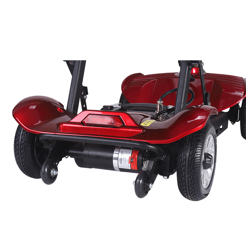 アルミニウム合金 4 輪折りたたみ電動モビリティ スクーター (6)