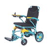XFGN18-218 ブルー ポータブル折りたたみ軽量電動車椅子