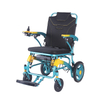 XFGN18-218 ブルー ポータブル折りたたみ軽量電動車椅子